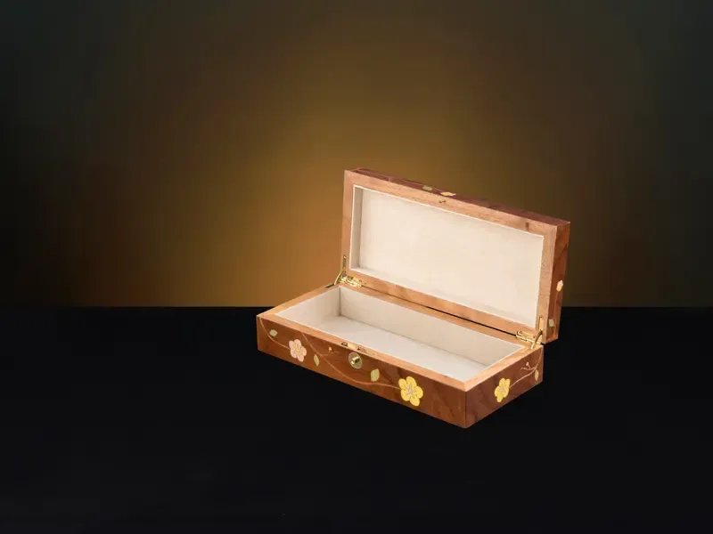 Sakura Nut Medium Luxury Jewellery Box - Storage