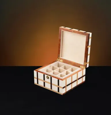 Sofia Small Luxury Jewellery Box - Cufflinks