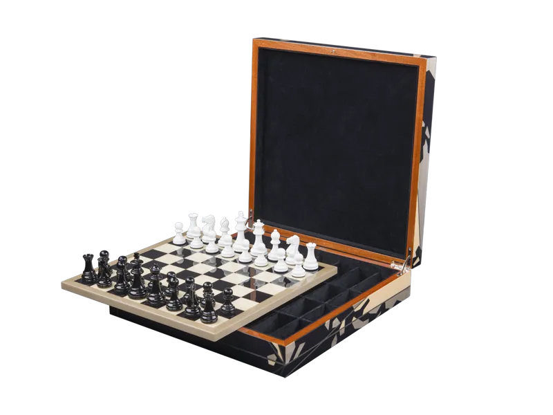 Ercolano Wood Luxury Chess Box