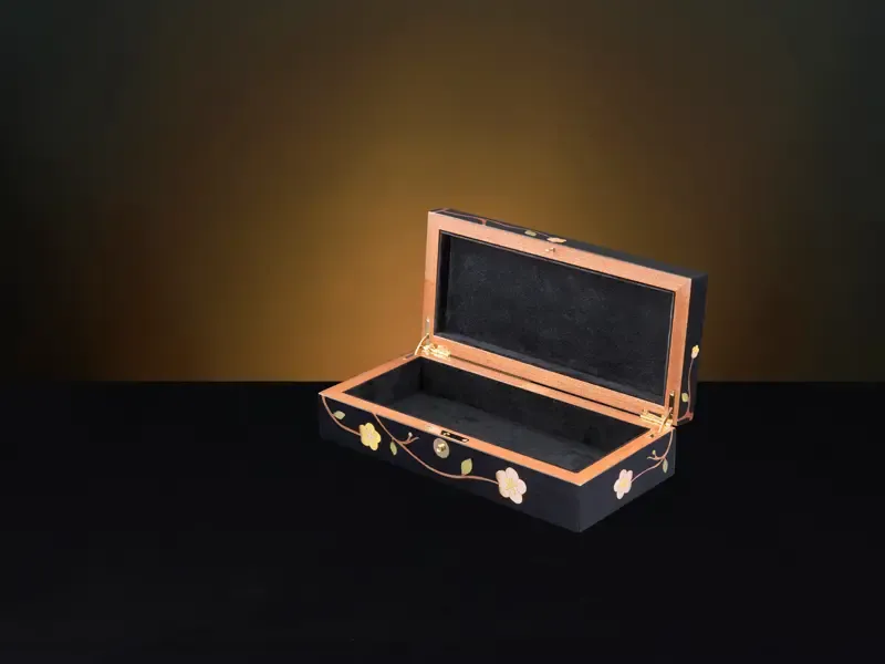 Sakura Black Medium Luxury Jewellery Box - Storage