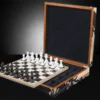 Columbus chess box with chessboard with chess pieces