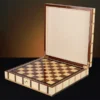 Sofia inlaid wood chess box w chessboard