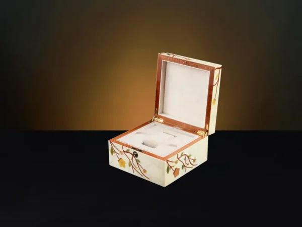 Sakura White Small Luxury Jewellery Box - Watches