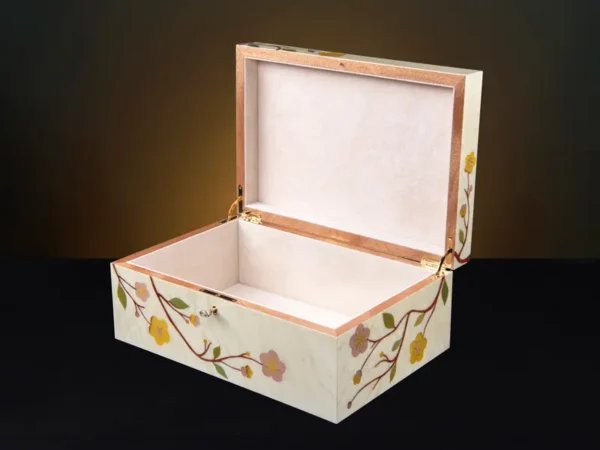 Sakura White Luxury Jewellery Box - Storage