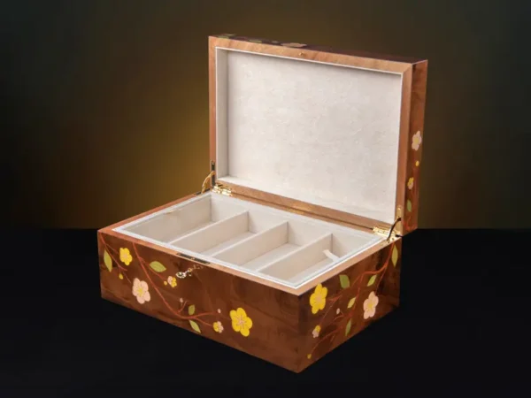 Sakura Nut Large Luxury Jewellery Box - Sunglasses