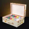 Sakura White Large Luxury Jewellery Box - Poker