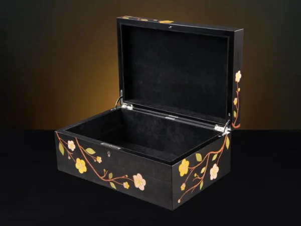 Sakura Black Luxury Jewellery Box - Storage