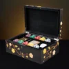 Sakura Black Large Luxury Jewellery Box - Poker