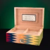 Zag Large Cigar Box - open with tray