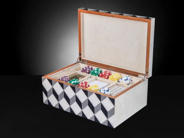 Aurora Large Luxury Jewellery Box - Poker