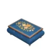 Ercolano Music Box 416 Flowers - Blue