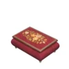 Ercolano Music Box 416 Flowers - Red