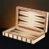 Sofia Luxury Travel Backgammon Set open