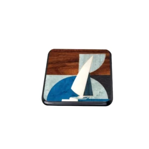 Embrace of the Sea Nut Coasters set of 2