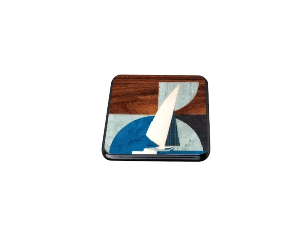 Embrace of the Sea Nut Coasters set of 2