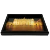 Black Decorative Serving Tray with St. Peter's Basilica Photo at night.