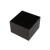 Diva Black Jewellery Box, Black Lacquered Basswood with Beige Velvet Interior size small