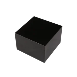 Diva Black Jewellery Box, Black Lacquered Basswood with Beige Velvet Interior size small