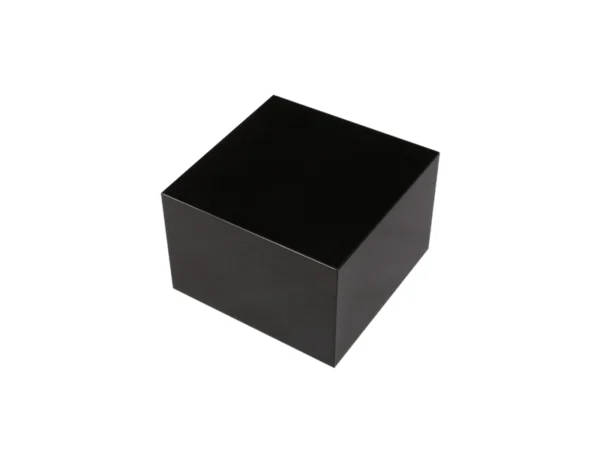 Diva Black Jewellery Box, Black Lacquered Basswood with Beige Velvet Interior size small