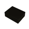 Diva Black Jewellery Box, Black Lacquered Basswood with Beige Velvet Interior size medium closed box
