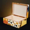 "Large Klimt Inspired Marquetry Jewelry Box – Luxury Wooden Gift"