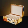 "Large Wooden Jewelry Box – Klimt Art Inspired Marquetry"