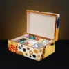 "Wood Inlay Jewelry Box – Large Luxury Design, Klimt Inspired"