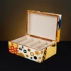 "Large Luxury Klimt Inspired Wooden Jewellery Box with Inlay"