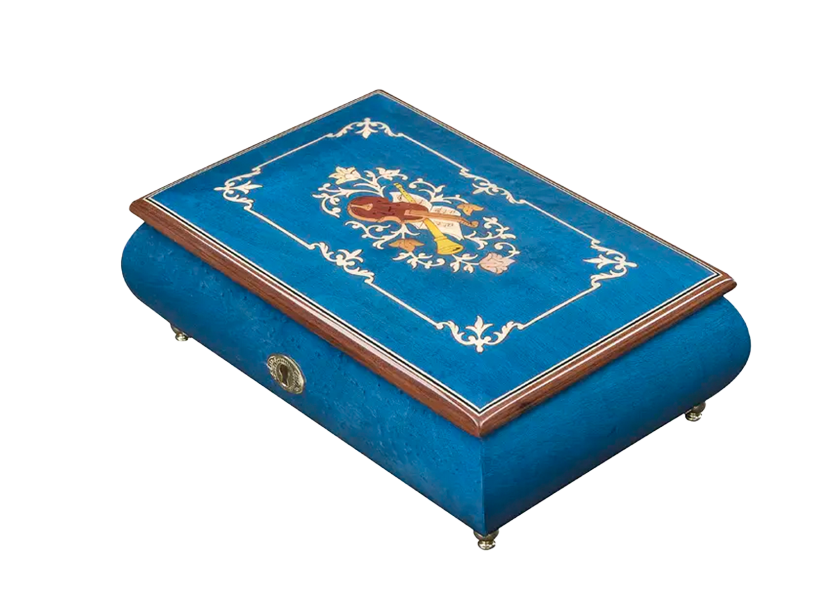 Luxury Inlaid Music Box 416 Flowers - Ercolano | Luxury Jewelry
